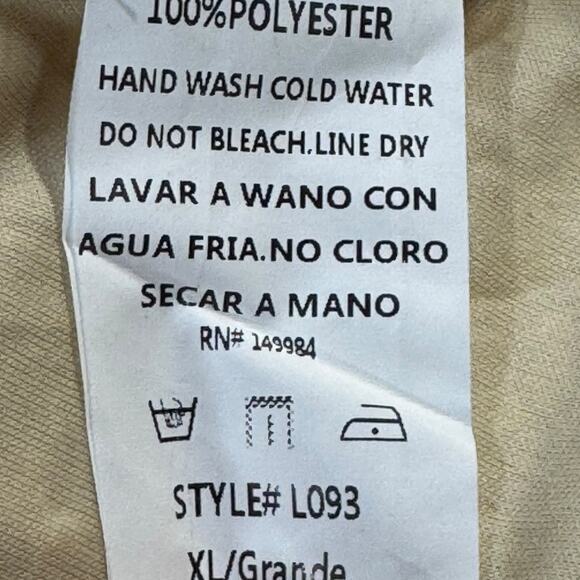 Southern Fried Chics Southern Serendipity Sleeveless Dress Cream Gold Glitter XL - Picture 8 of 8